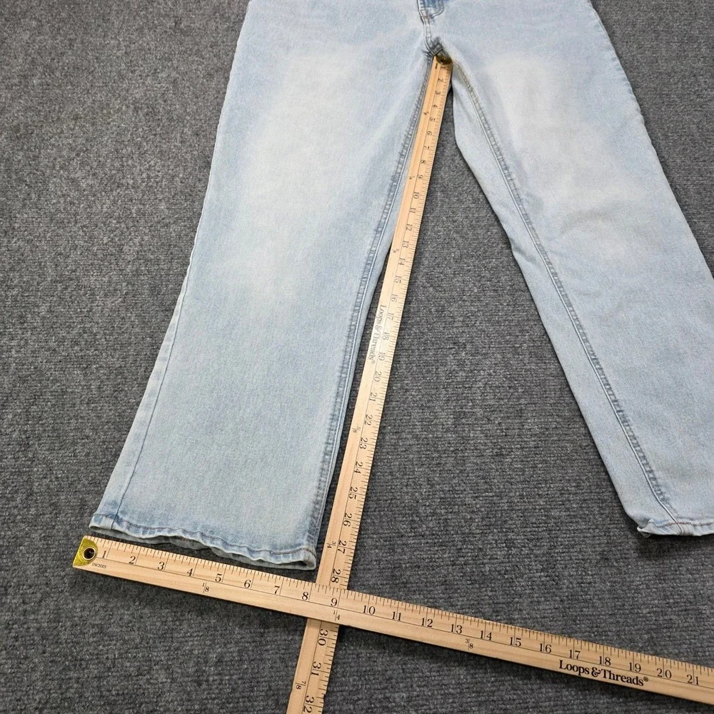 FRYE Light Wash Denim Jeans Womens Size 12/31 Wide Leg Bootcut Cotton Blend‎